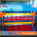 alibaba Popular double deck color steel roof tile roll forming machines